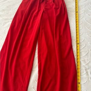 Flying Tomato Red Wide Leg Pants